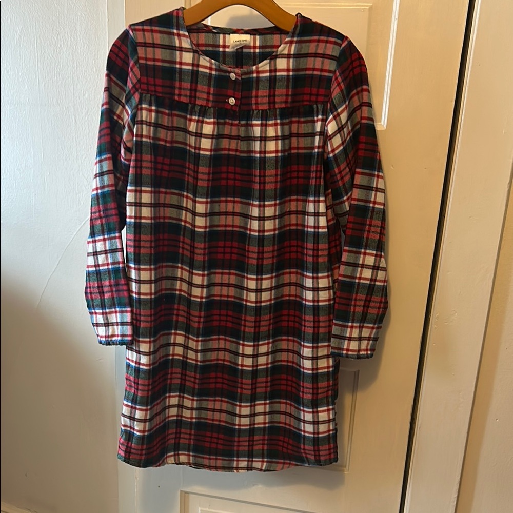 Plaid Long Sleeve Dress